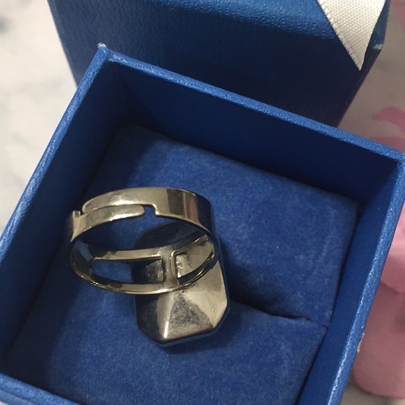 Pink Geometric Adjustable Statement Ring - Picture 4 of 5